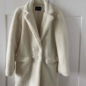 Brave Soul Off-White Teddy Jacket